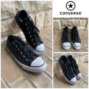 Converse Chuck Taylor All Star Suede Low Top Black Sneaker, Womens 9, Mens 7